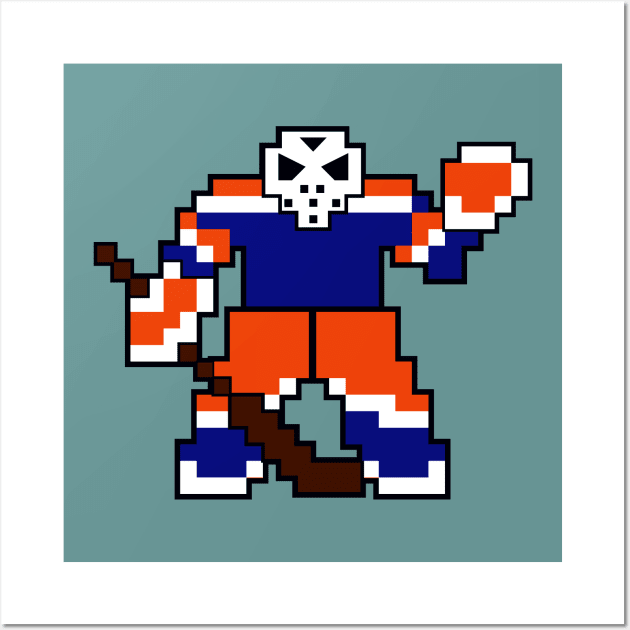 Edmonton Oilers Goalie Wall Art by miniBOB